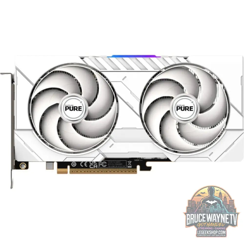 SAPPHIRE Radeon RX 9060 XT PURE 16GB, carte graphique blanc - SAPPHIRE - vue 3