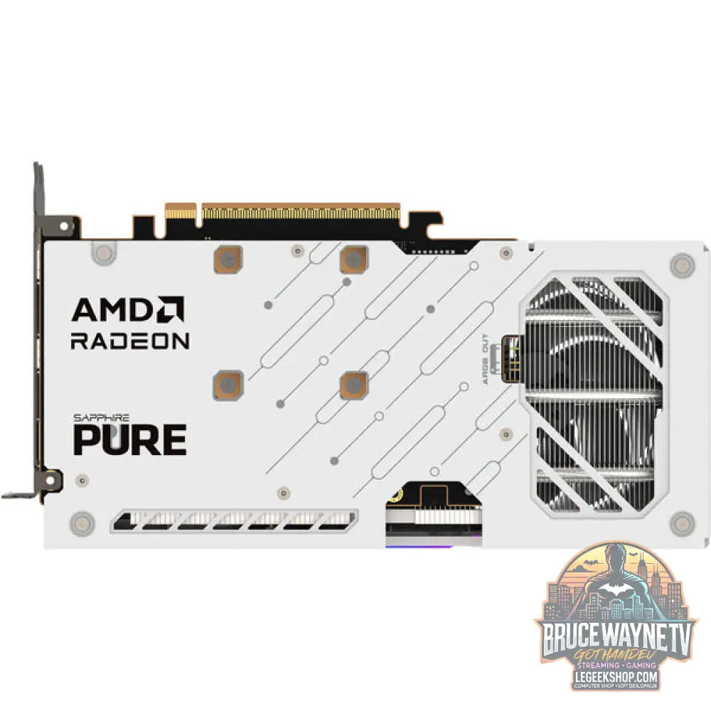 SAPPHIRE Radeon RX 9060 XT PURE 16GB, carte graphique blanc - SAPPHIRE - vue 6