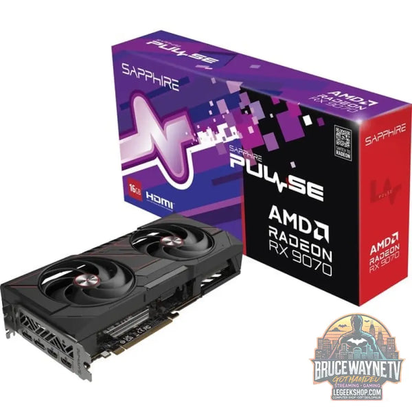 SAPPHIRE Radeon RX 9070 Pulse, carte graphique noir, RDNA4, GDDR6, 2x DisplayPort, 2x HDMI - SAPPHIRE