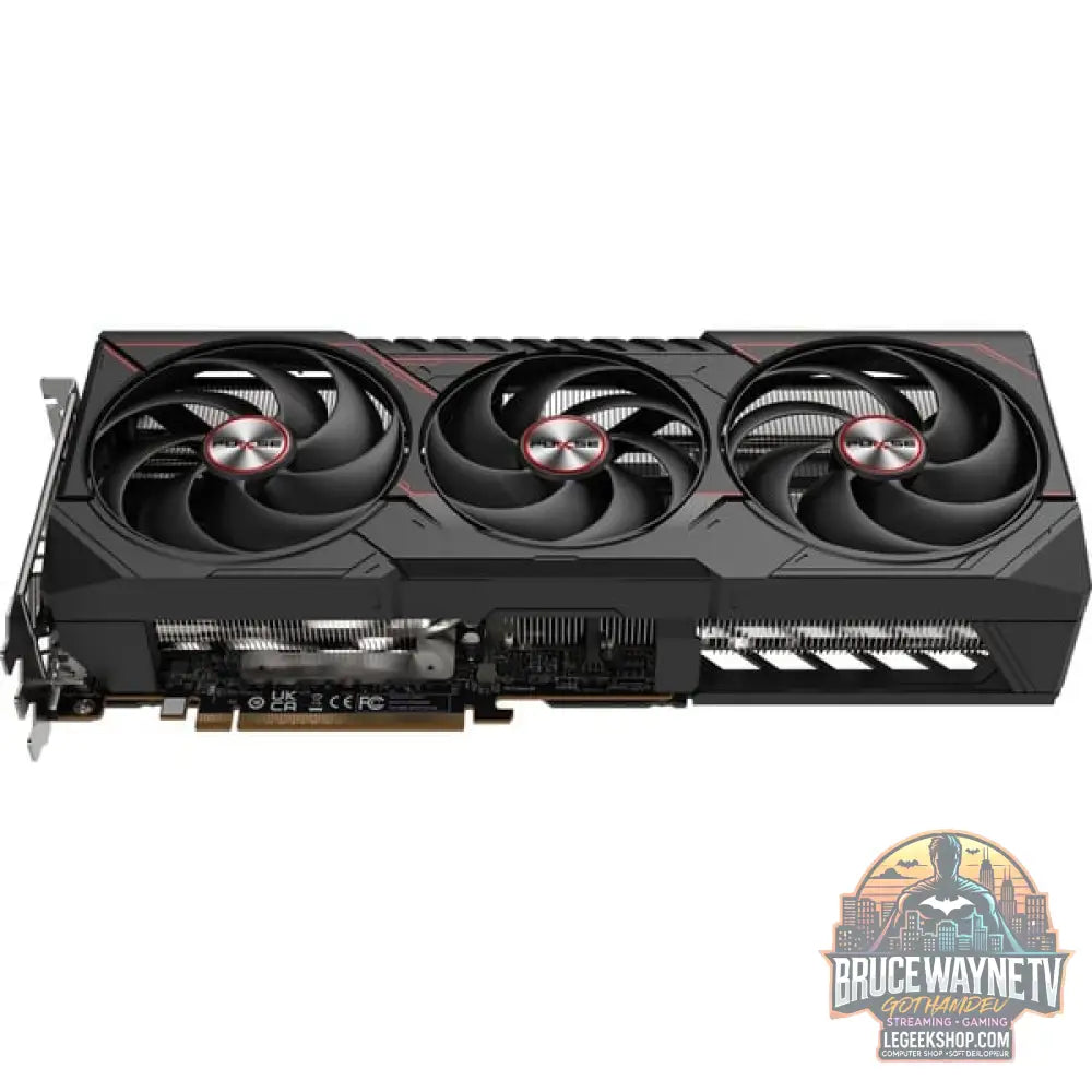 SAPPHIRE Radeon RX 9070 XT Pulse, carte graphique noir, RDNA4, GDDR6, 2x DisplayPort, 2x HDMI 2.1 - SAPPHIRE - vue 3