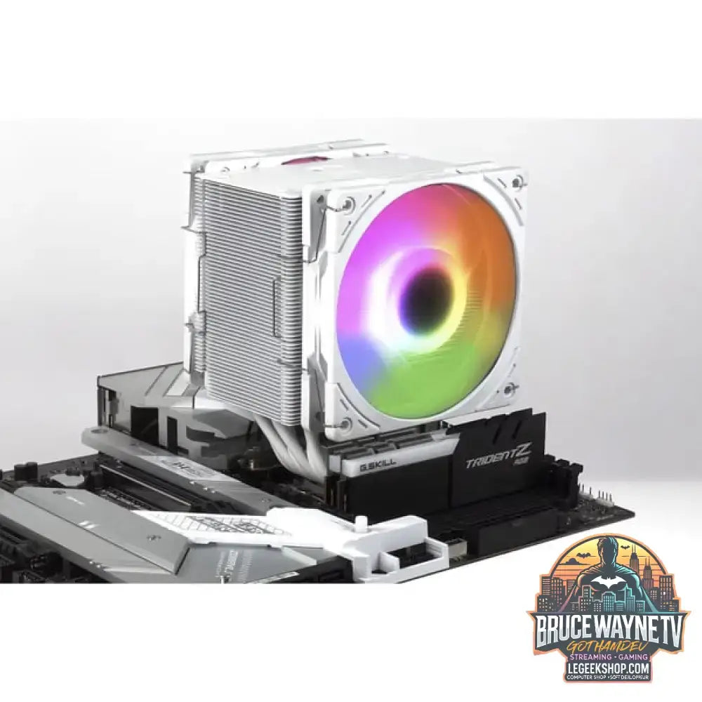 Scythe Mugen 6 Dual Fan White ARGB Edition, CPU-Kühler weiß, 120 mm - Scythe - vue 6