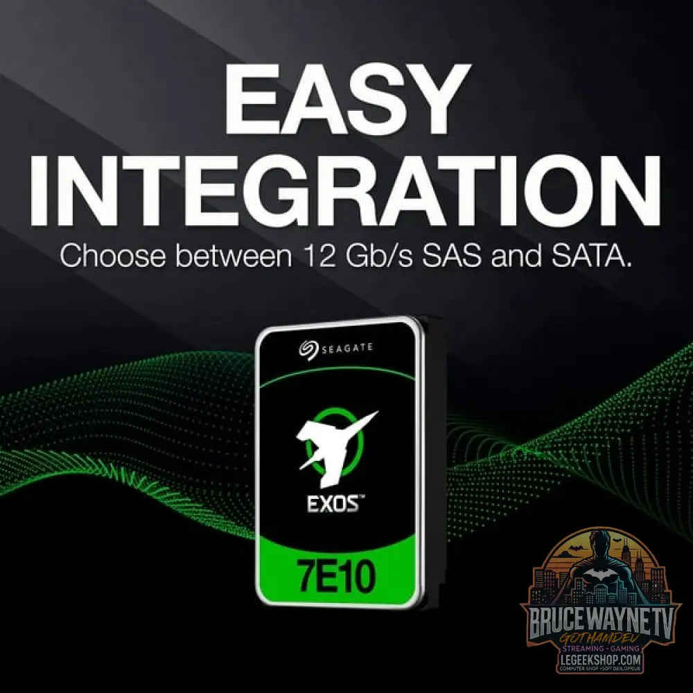 Seagate Exos 7E10 4 TB, Festplatte SATA 6 Gb/s, 3,5" - Seagate - vue 5