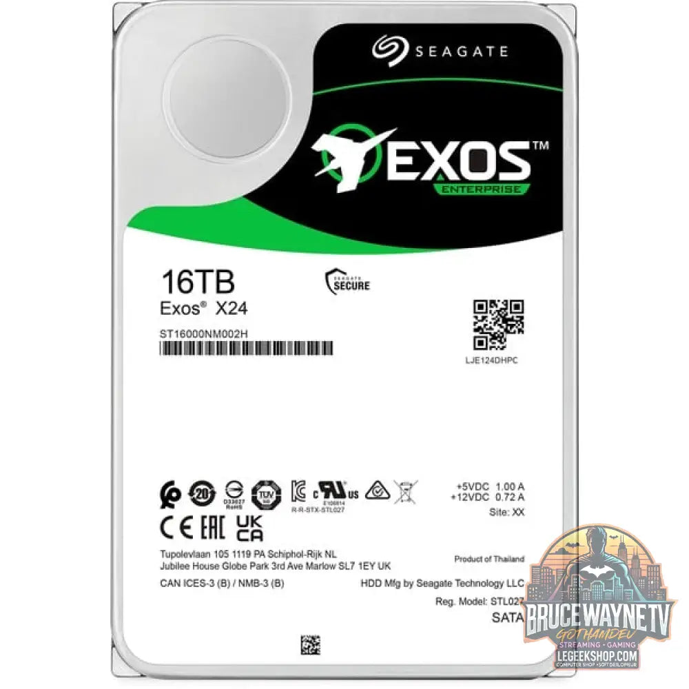Seagate Exos X24 16 TB, Festplatte SATA 6 Gb/s, 3,5" - Seagate - vue 2