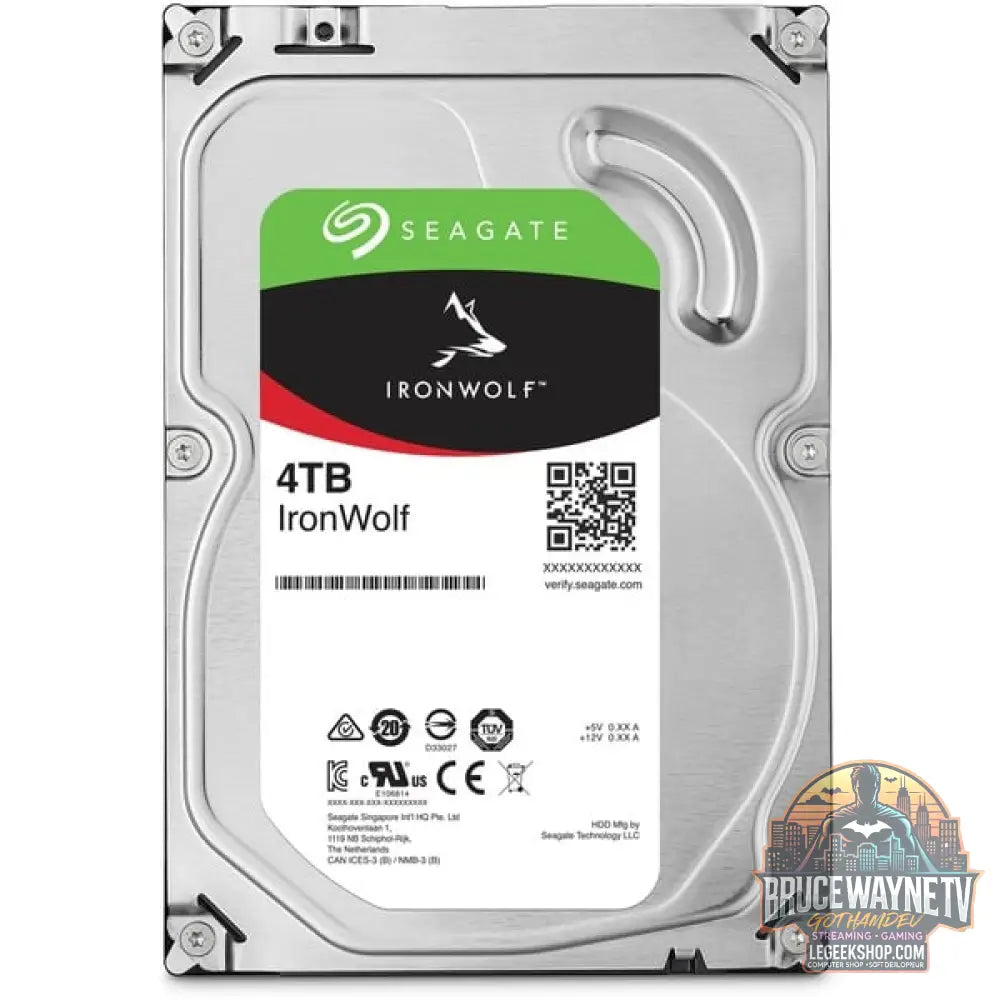 Seagate IronWolf NAS 4 TB CMR, Festplatte SATA 6 Gb/s, 3,5" - Seagate - vue 2