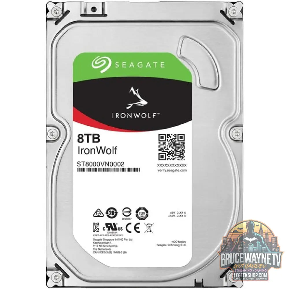 Seagate IronWolf NAS 8 TB CMR, Festplatte SATA 6 GB/s, 3,5" - Seagate - vue 2