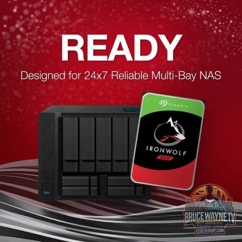 Seagate IronWolf NAS 8 TB CMR SilentWolf, Festplatte SATA 6 Gb/s, 3,5" - Seagate - vue 3