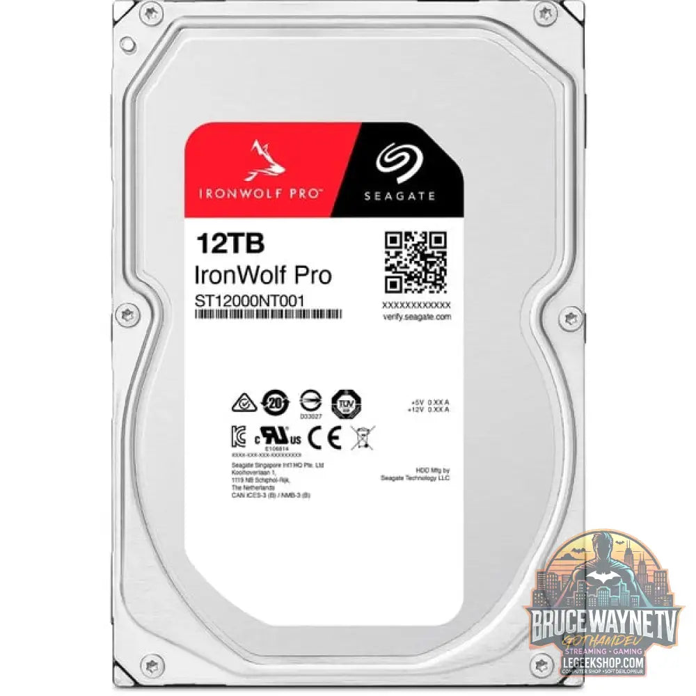 Seagate IronWolf Pro NAS 12 TB CMR, Festplatte SATA 6 Gb/s, 3,5" - Seagate - vue 2