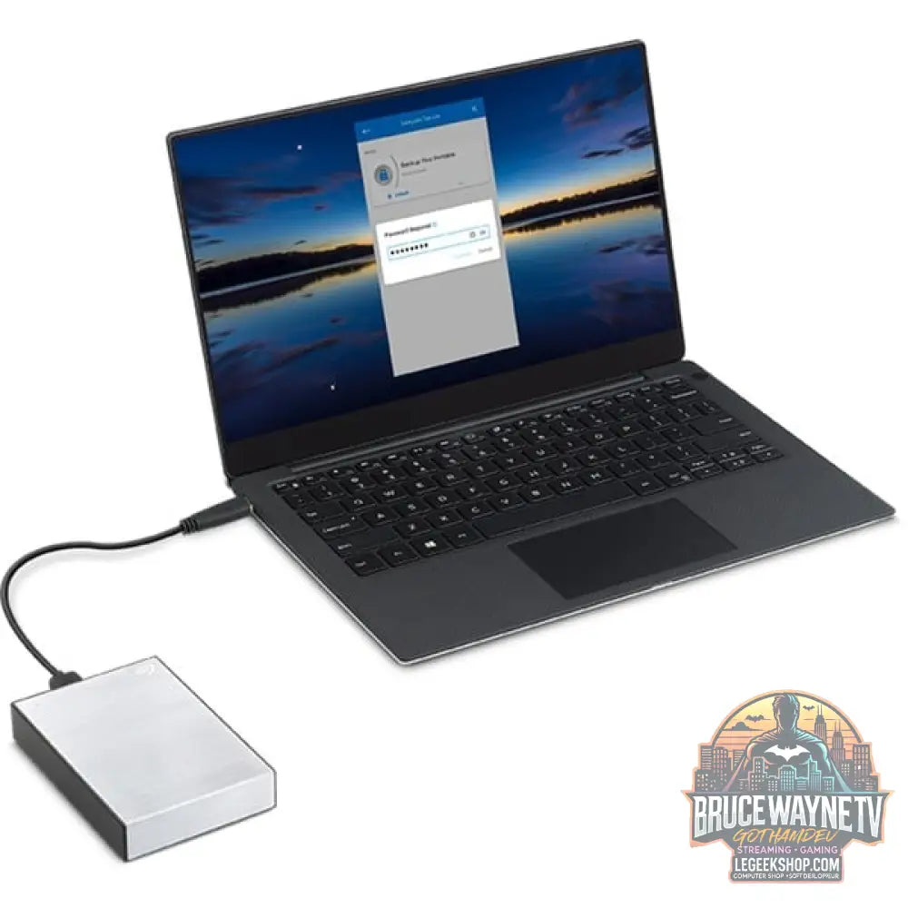 Seagate One Touch avec Kennwort 5 TB, Externe Festplatte argent, Micro-USB-B 3.2 Gen 1 (5 Gbit/s) - Seagate - vue 13
