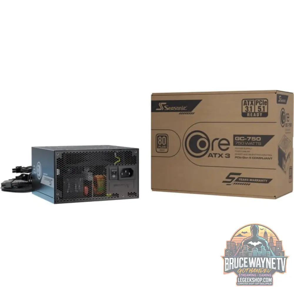 Seasonic CORE GC-750 ATX3.1, alimentation PC - Seasonic - vue 5