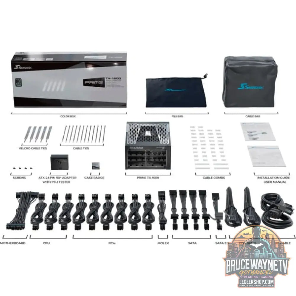 Seasonic PRIME TX-1600, alimentation PC - Seasonic - vue 7