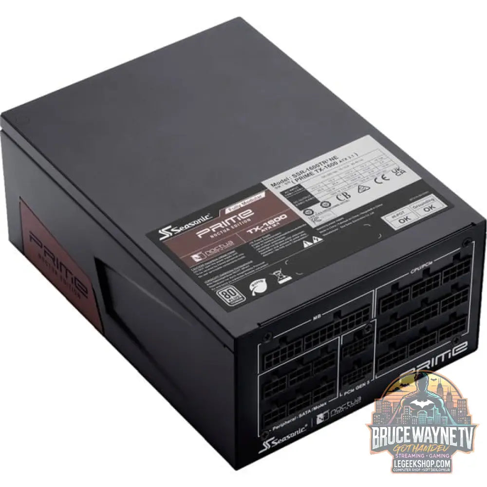 Seasonic PRIME TX-1600 Noctua Edition, alimentation PC - Seasonic - vue 3