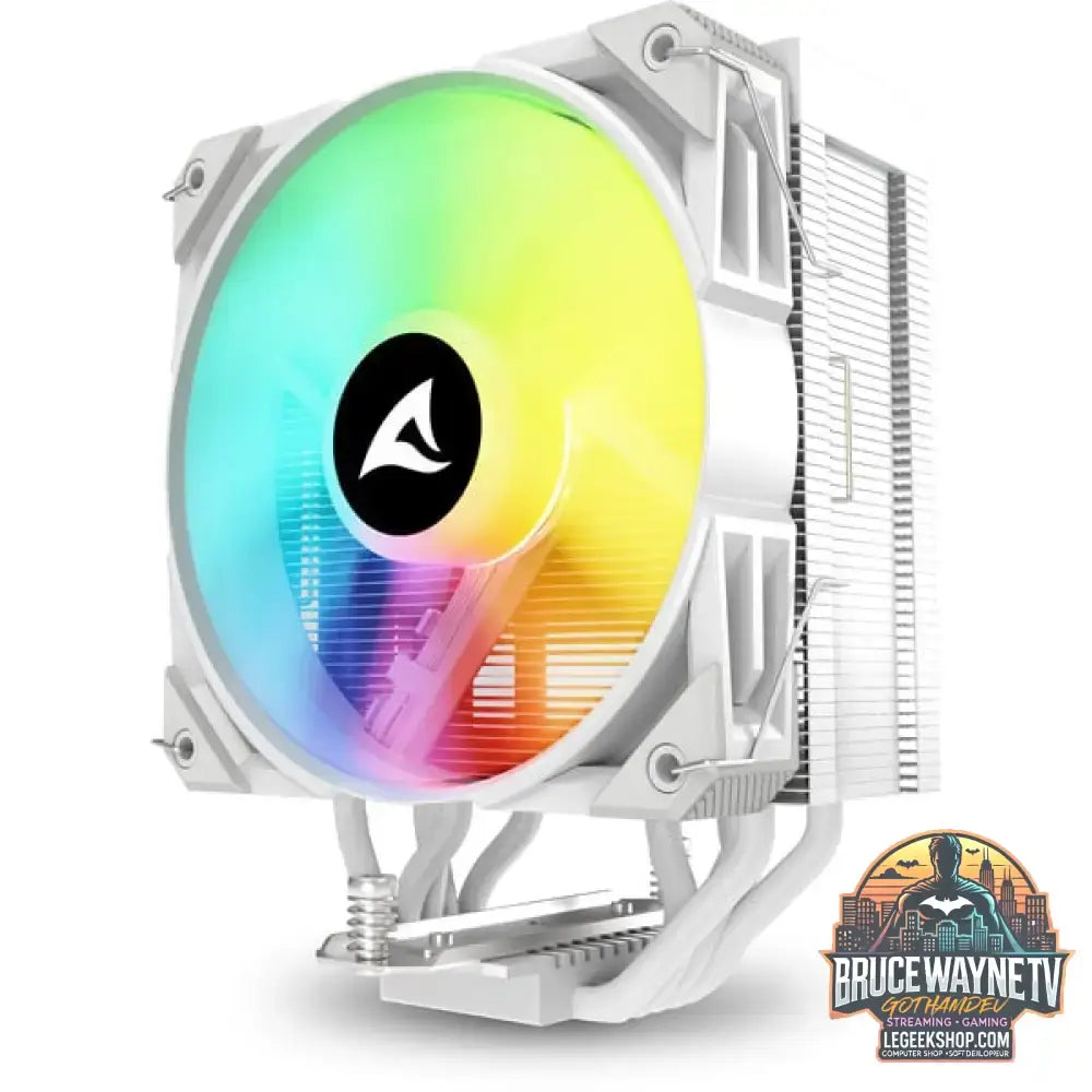 Sharkoon A50 RGB, CPU-Kühler weiß, 120 mm - Sharkoon - vue 3