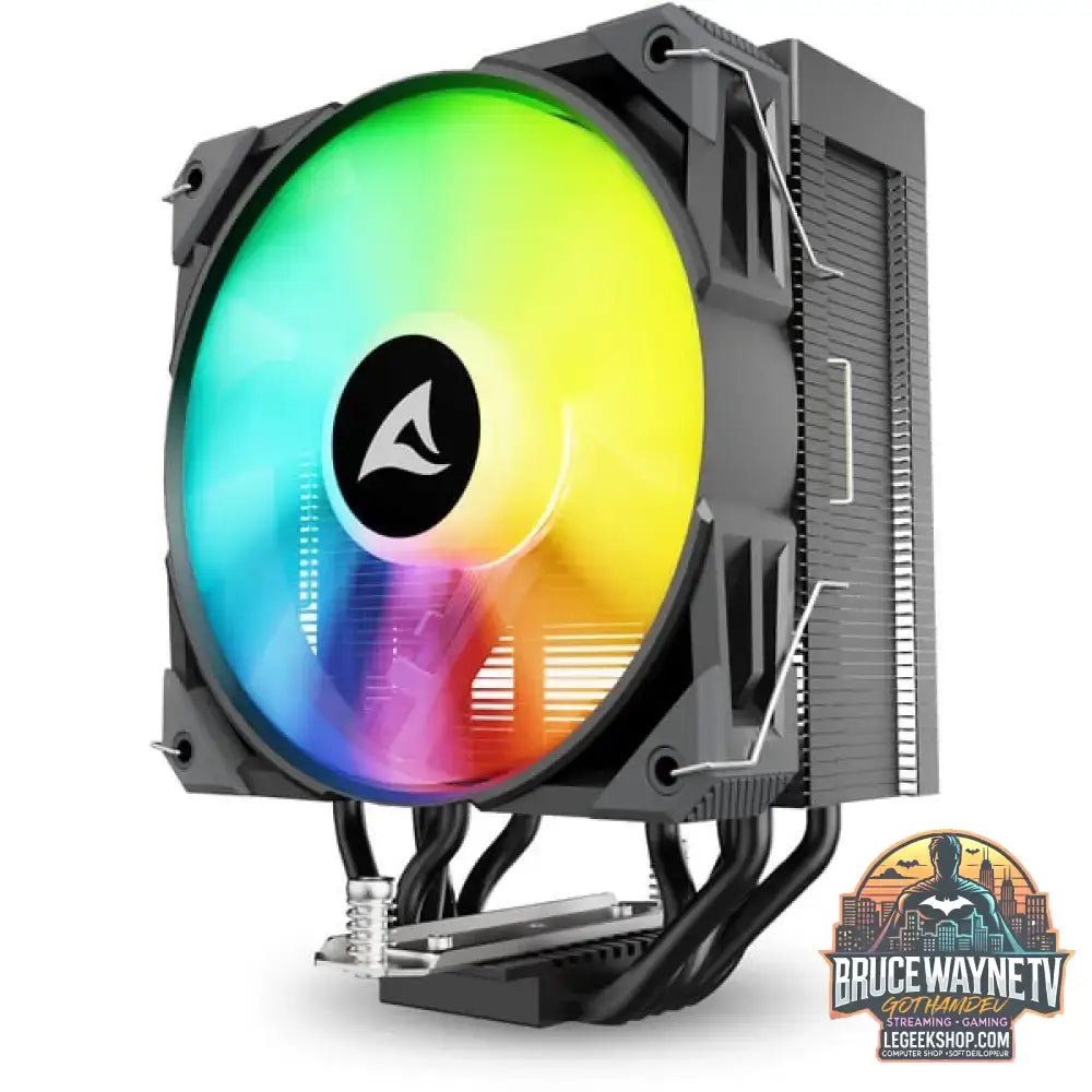 Sharkoon A50 RGB, CPU-Kühler schwarz, 120 mm - Sharkoon - vue 3
