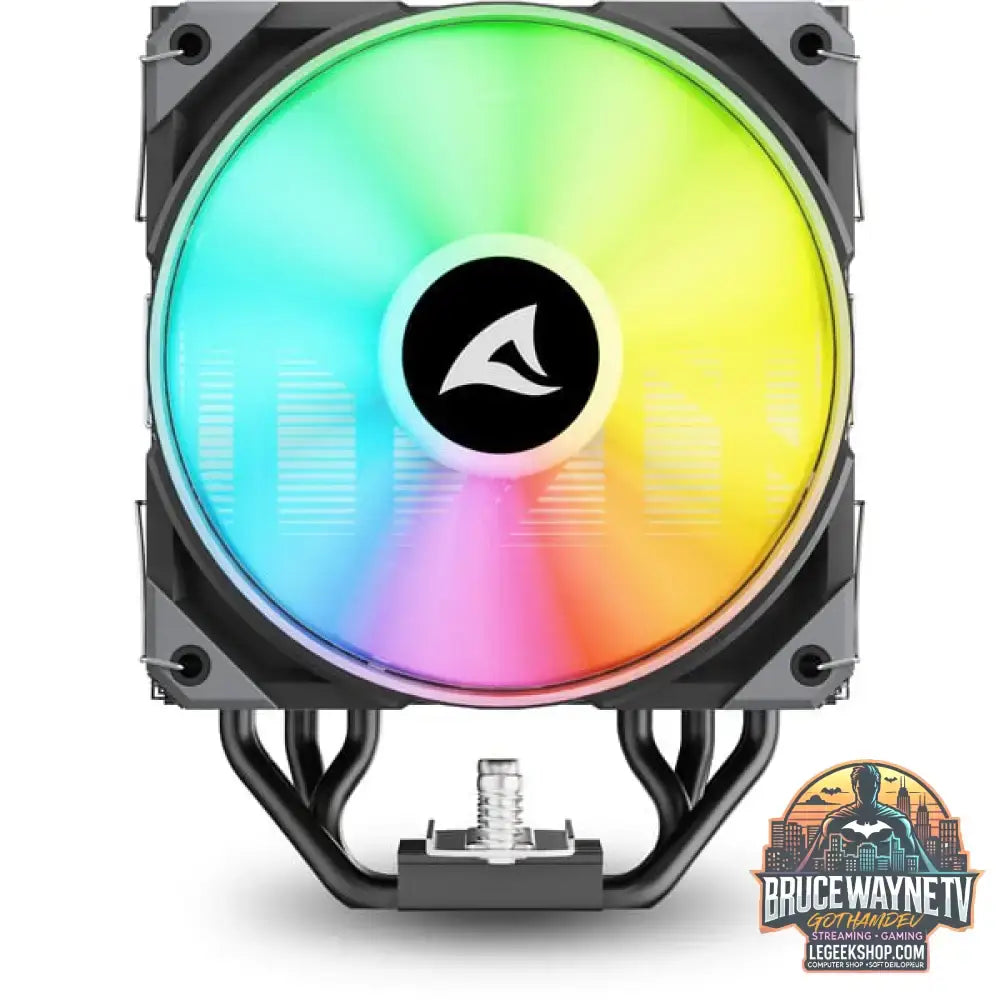 Sharkoon A50 RGB, CPU-Kühler schwarz, 120 mm - Sharkoon - vue 2