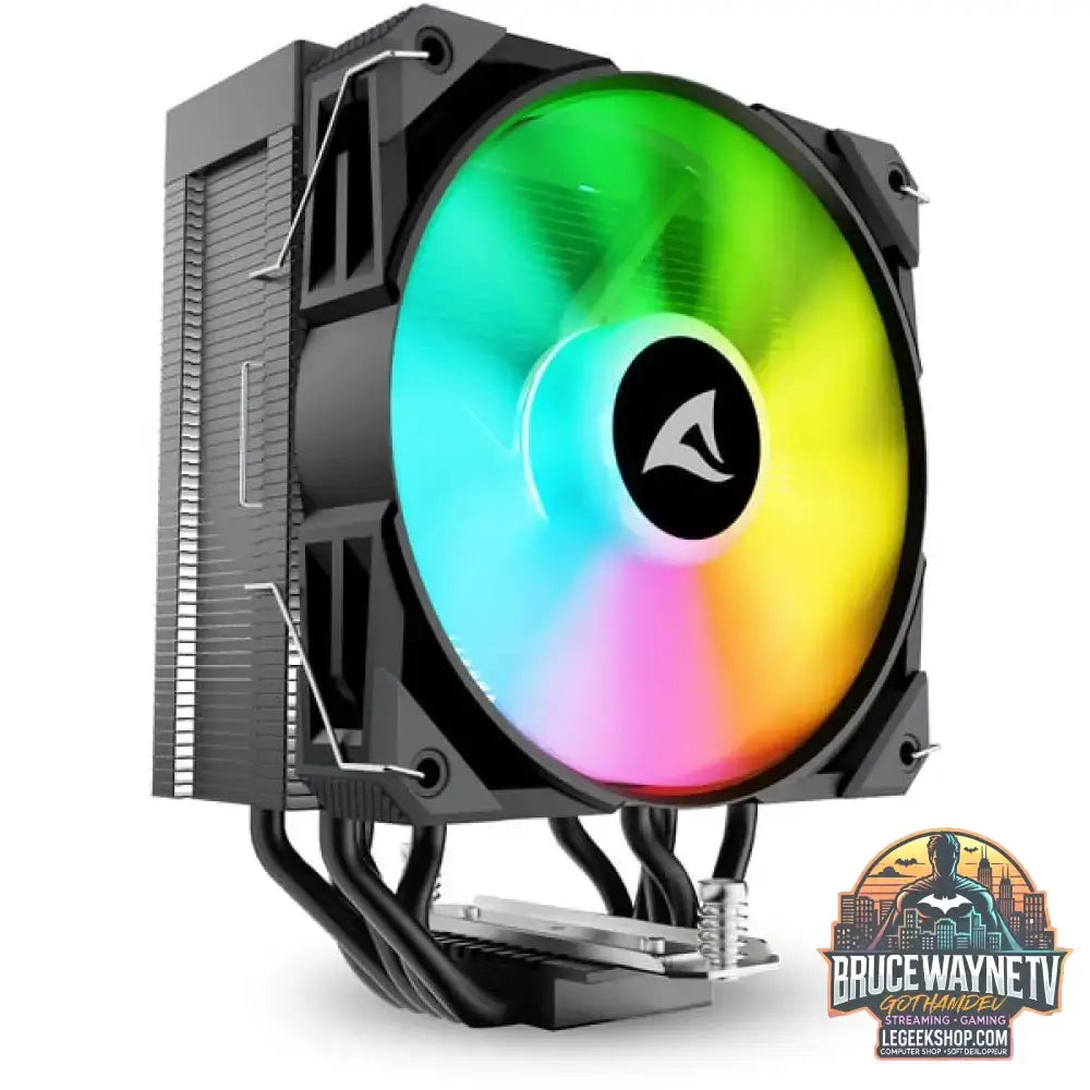 Sharkoon A50 RGB, CPU-Kühler schwarz, 120 mm - Sharkoon - vue 4