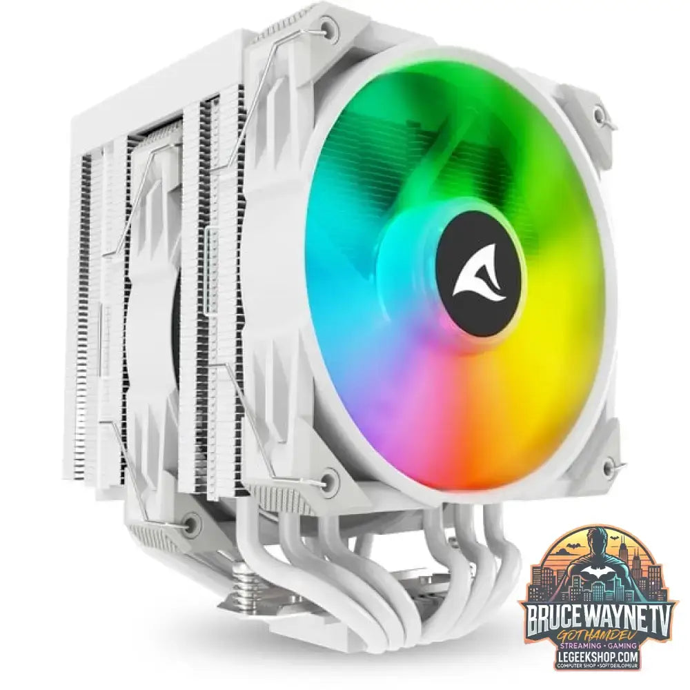 Sharkoon A60 RGB, CPU-Kühler weiß, 120 mm - Sharkoon - vue 4