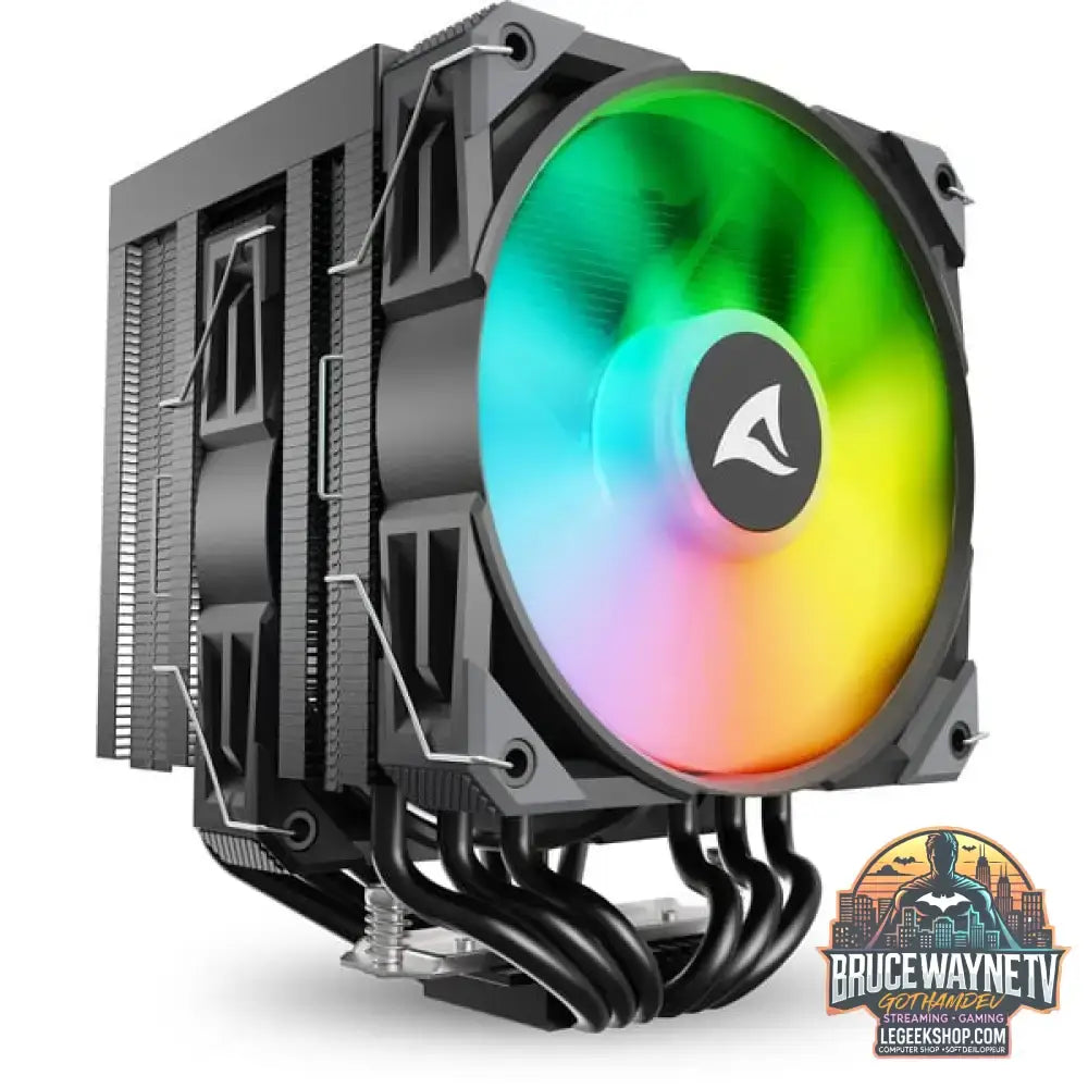 Sharkoon A60 RGB, CPU-Kühler schwarz, 120 mm - Sharkoon - vue 4