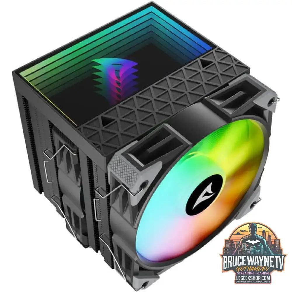 Sharkoon A60 RGB, CPU-Kühler schwarz, 120 mm - Sharkoon - vue 5
