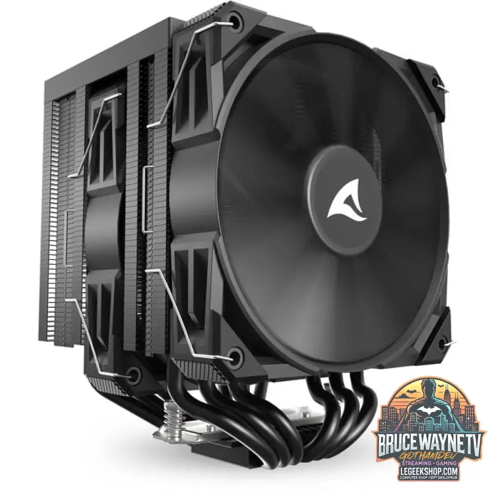 Sharkoon A60, CPU-Kühler schwarz, 120 mm - Sharkoon - vue 4