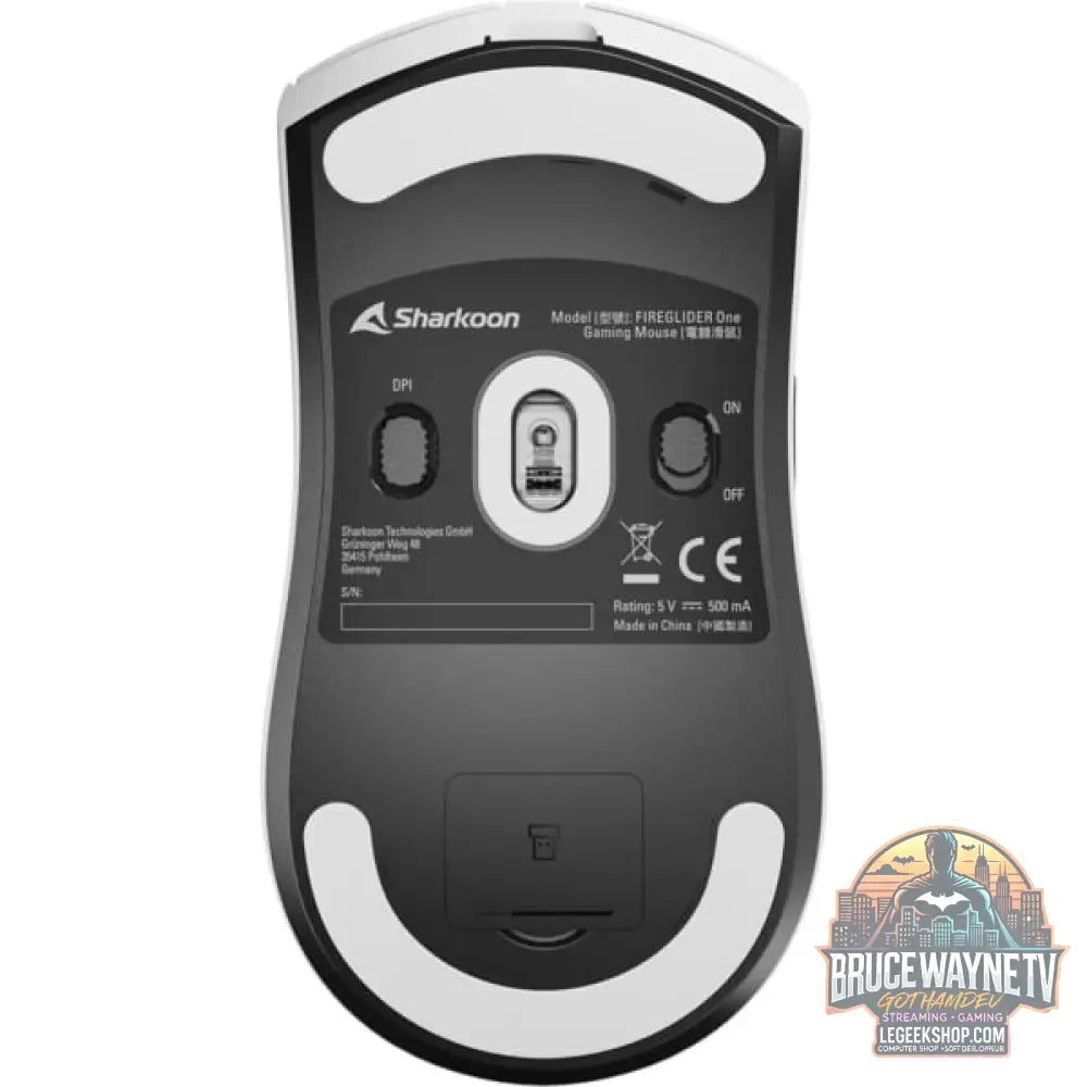Sharkoon FIREGLIDER One, souris gaming - vue 9