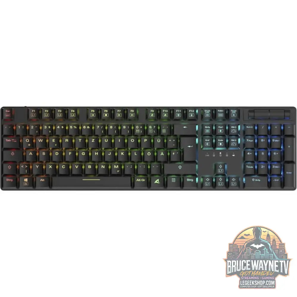 Sharkoon PureWriter W100, clavier gaming - vue 2