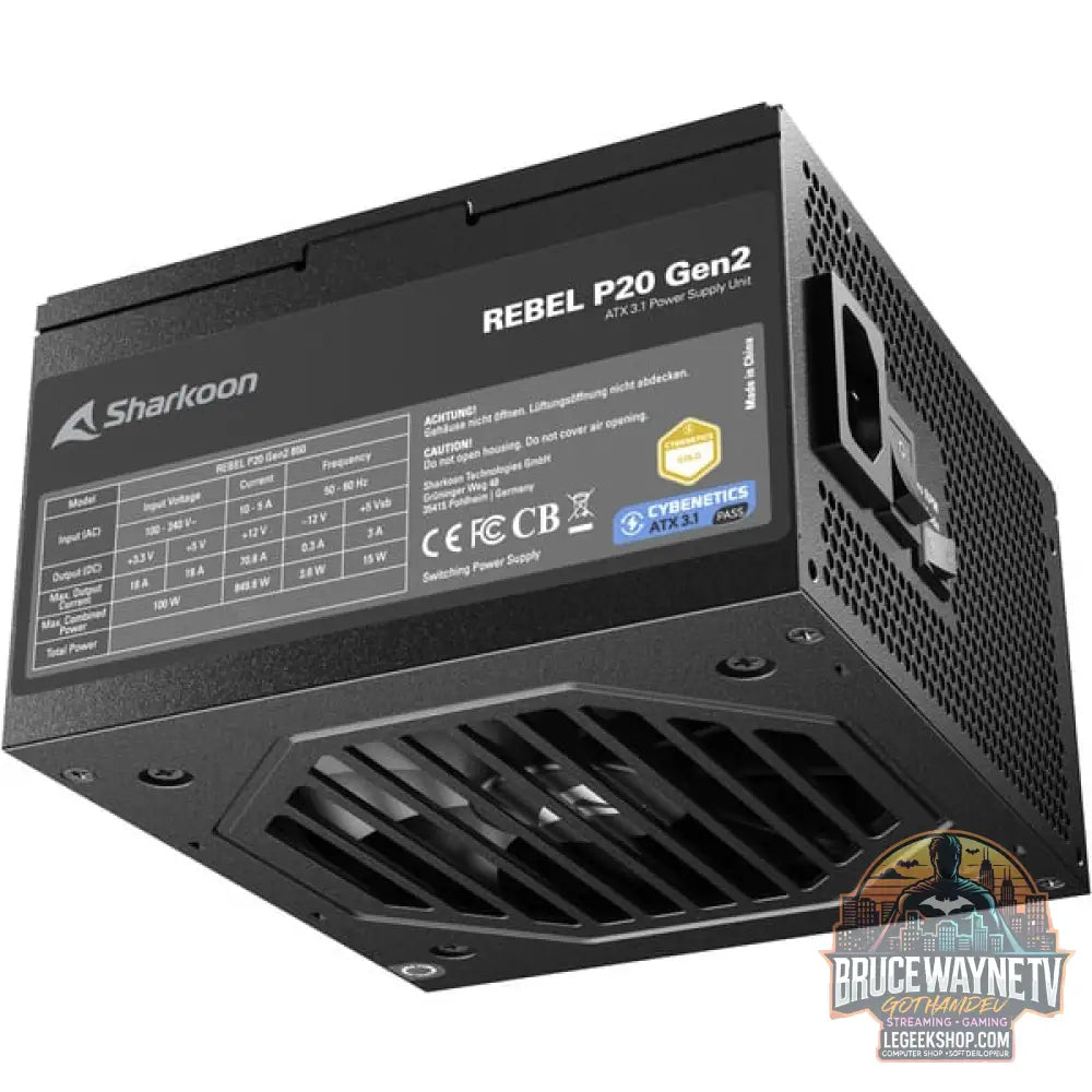 Sharkoon Rebel P20 Gen2 750, alimentation PC - Sharkoon - vue 6