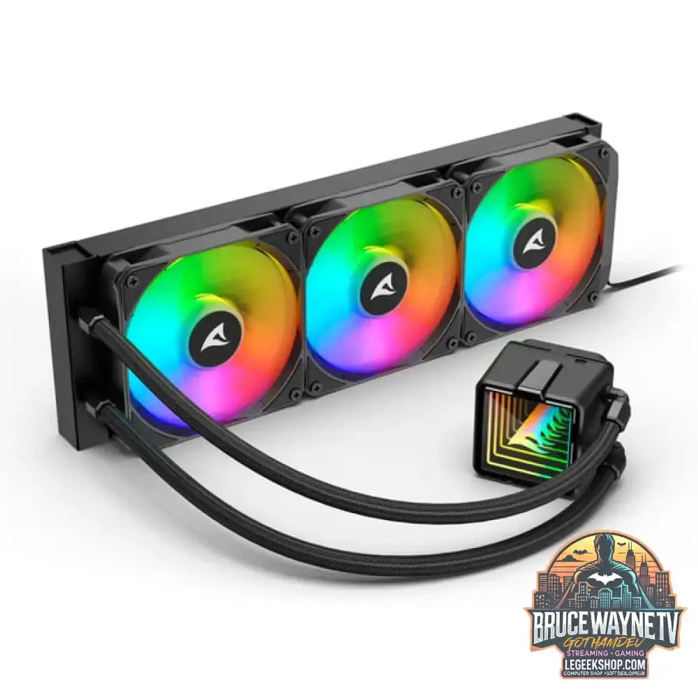 Sharkoon S100 ARGB, Wasserkühlung schwarz - Sharkoon - vue 7