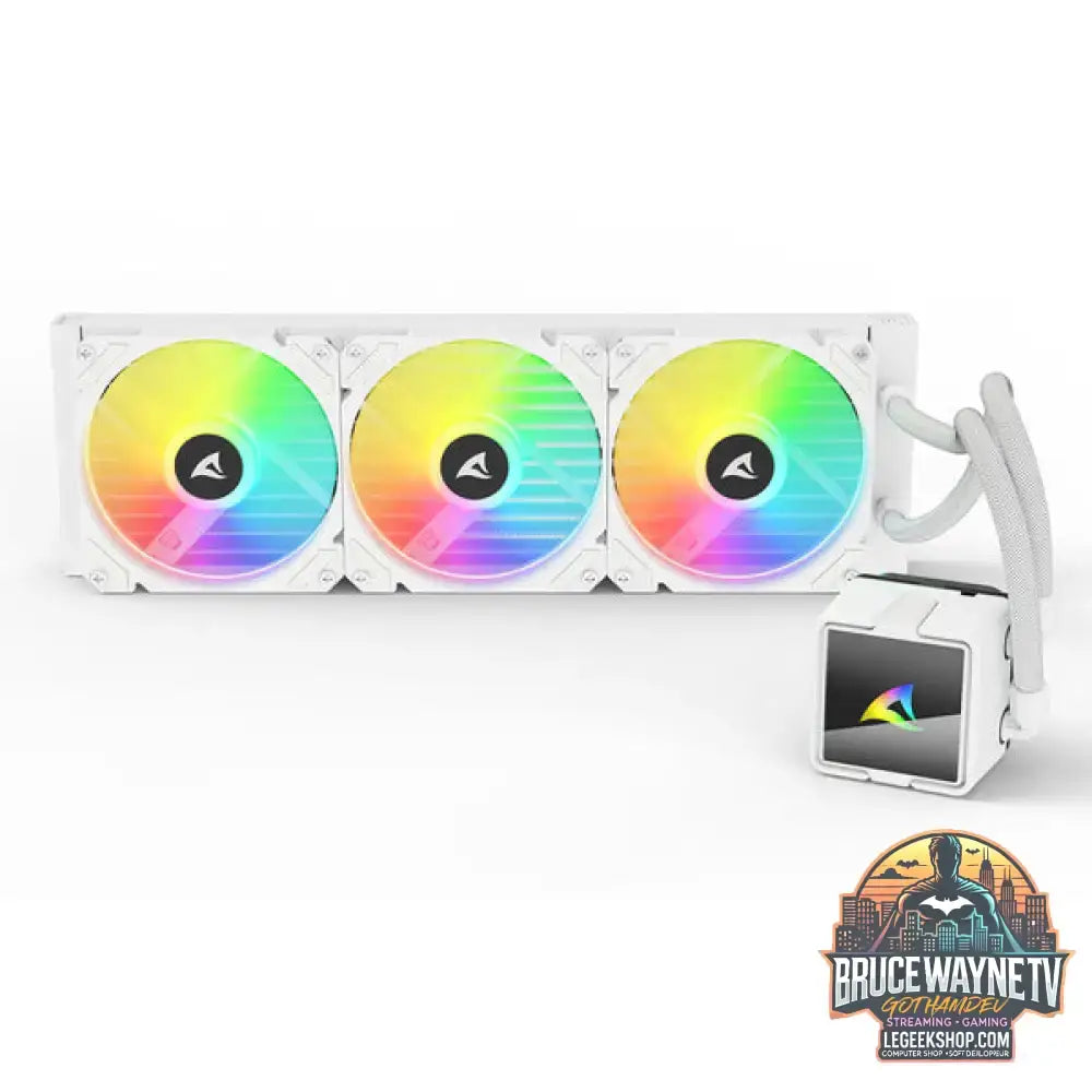 Sharkoon S60 ARGB, Wasserkühlung weiß - Sharkoon - vue 3