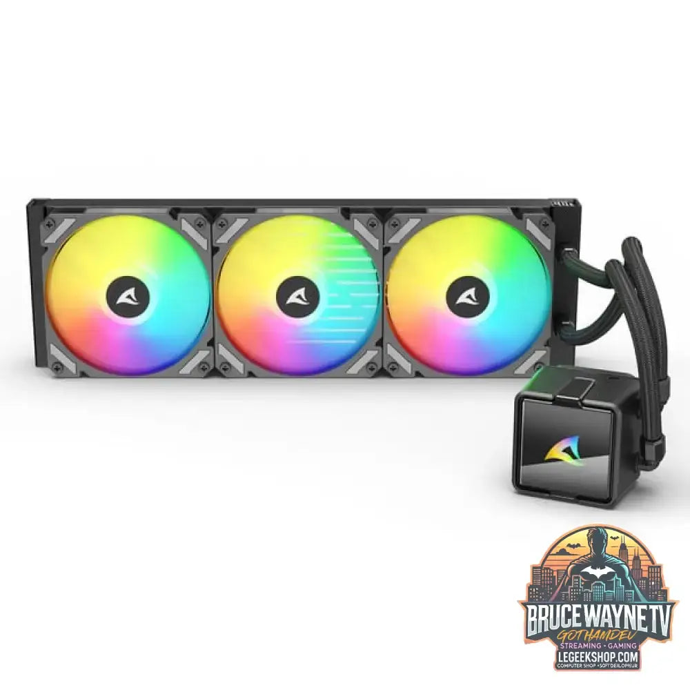 Sharkoon S60 ARGB, Wasserkühlung schwarz - Sharkoon - vue 3
