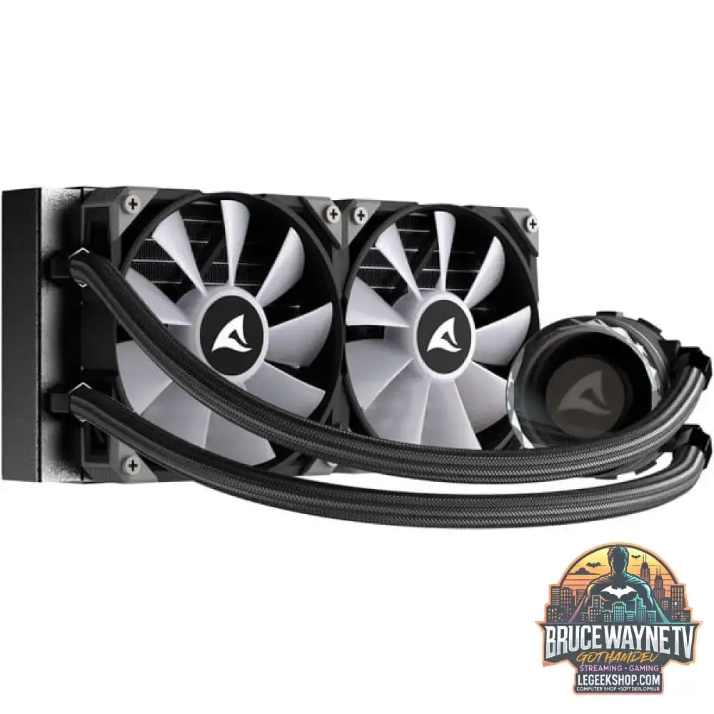 Sharkoon S80 RGB AIO 240mm, Wasserkühlung schwarz - Sharkoon - vue 4
