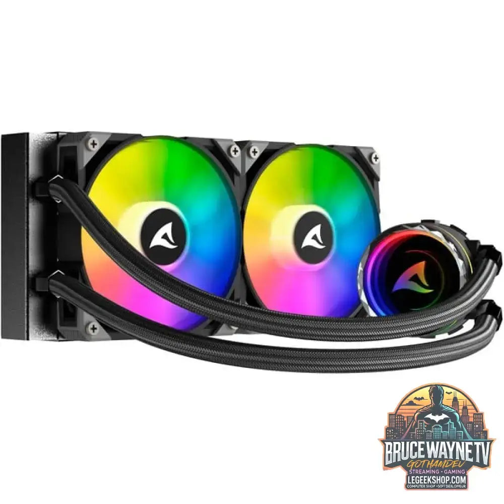 Sharkoon S80 RGB AIO 240mm, Wasserkühlung schwarz - Sharkoon - vue 6