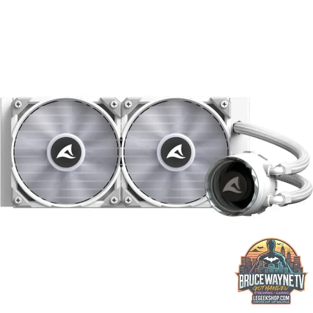 Sharkoon S80 RGB White AIO 240mm, Wasserkühlung weiß - Sharkoon - vue 10