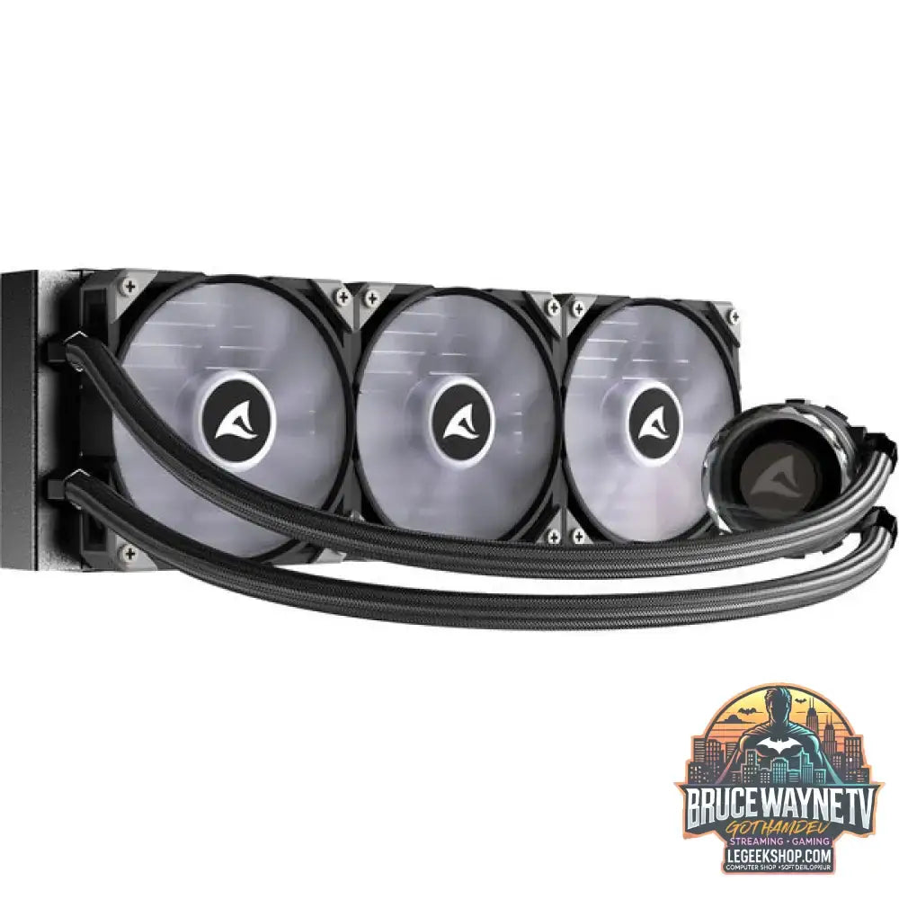 Sharkoon S90 RGB AIO 360mm, Wasserkühlung schwarz - Sharkoon - vue 5