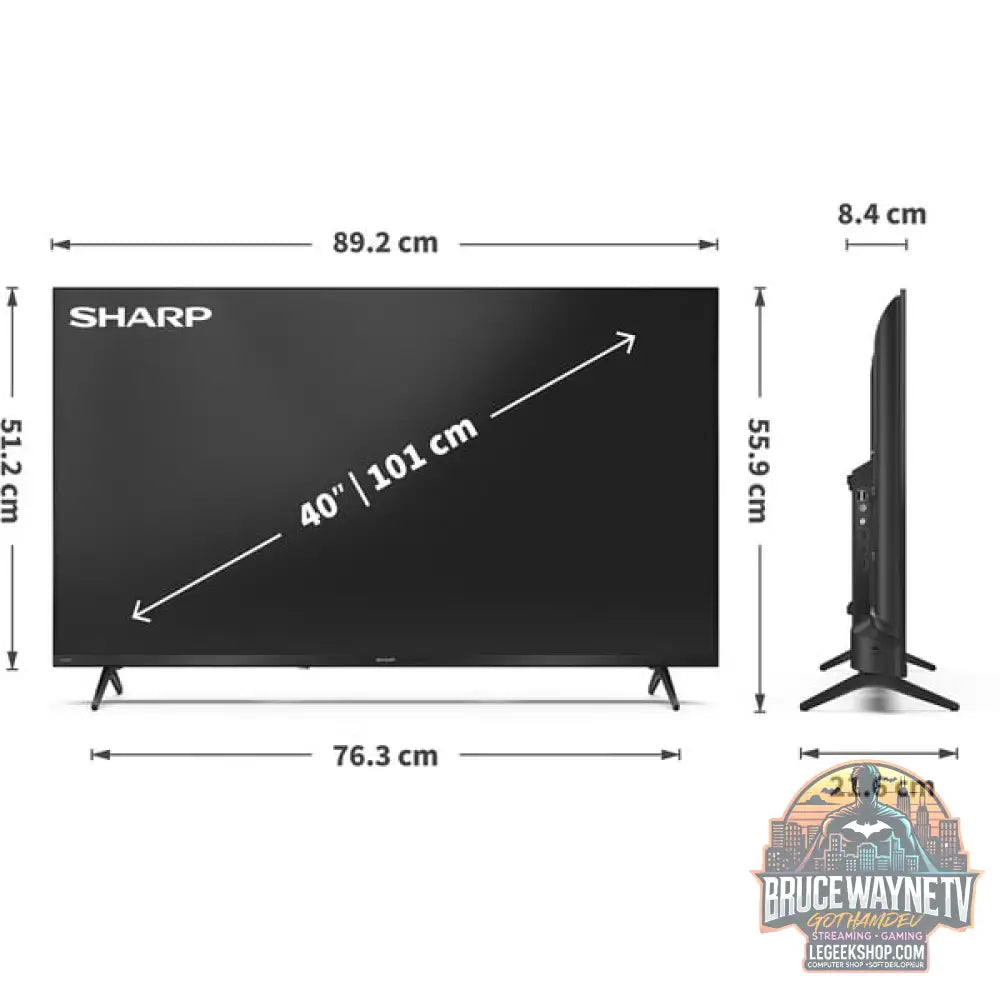 SHARP 40HE3745E, QLED-Fernseher - SHARP - vue 10