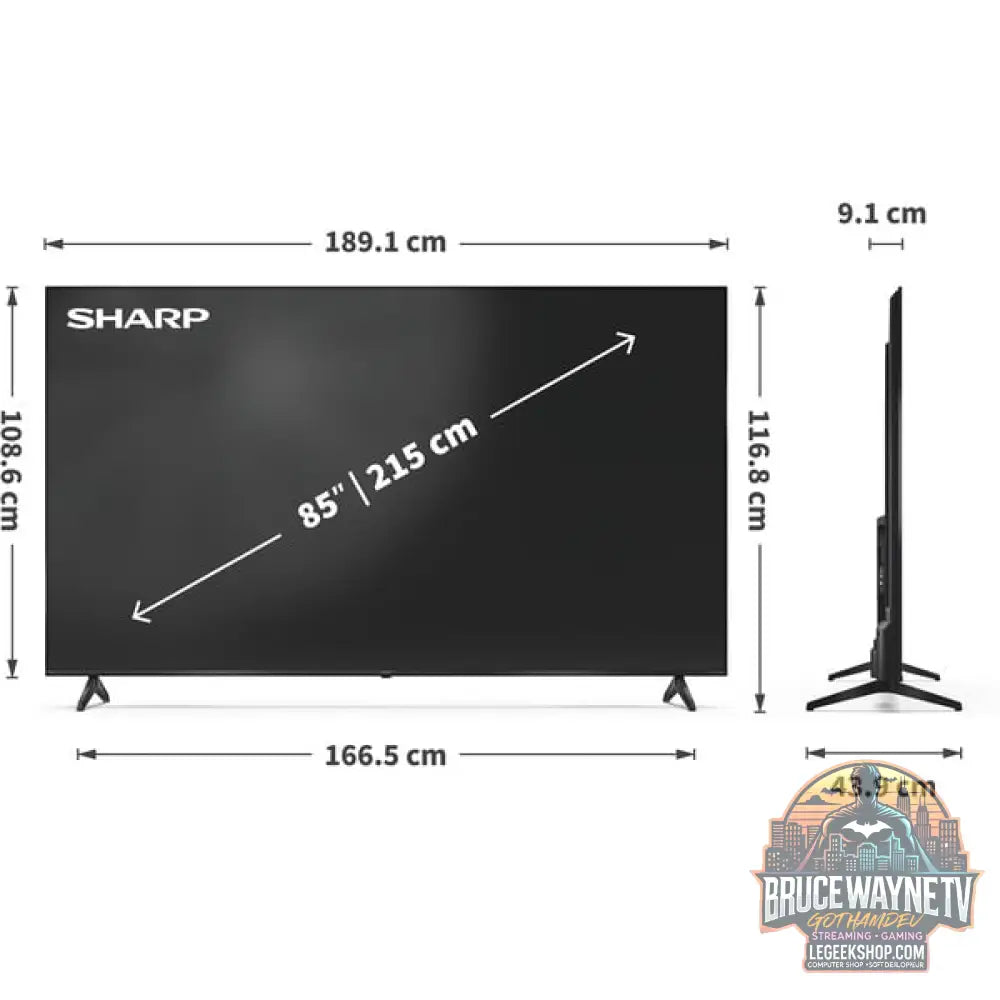 SHARP 85HP5765E, QLED-Fernseher - SHARP - vue 10