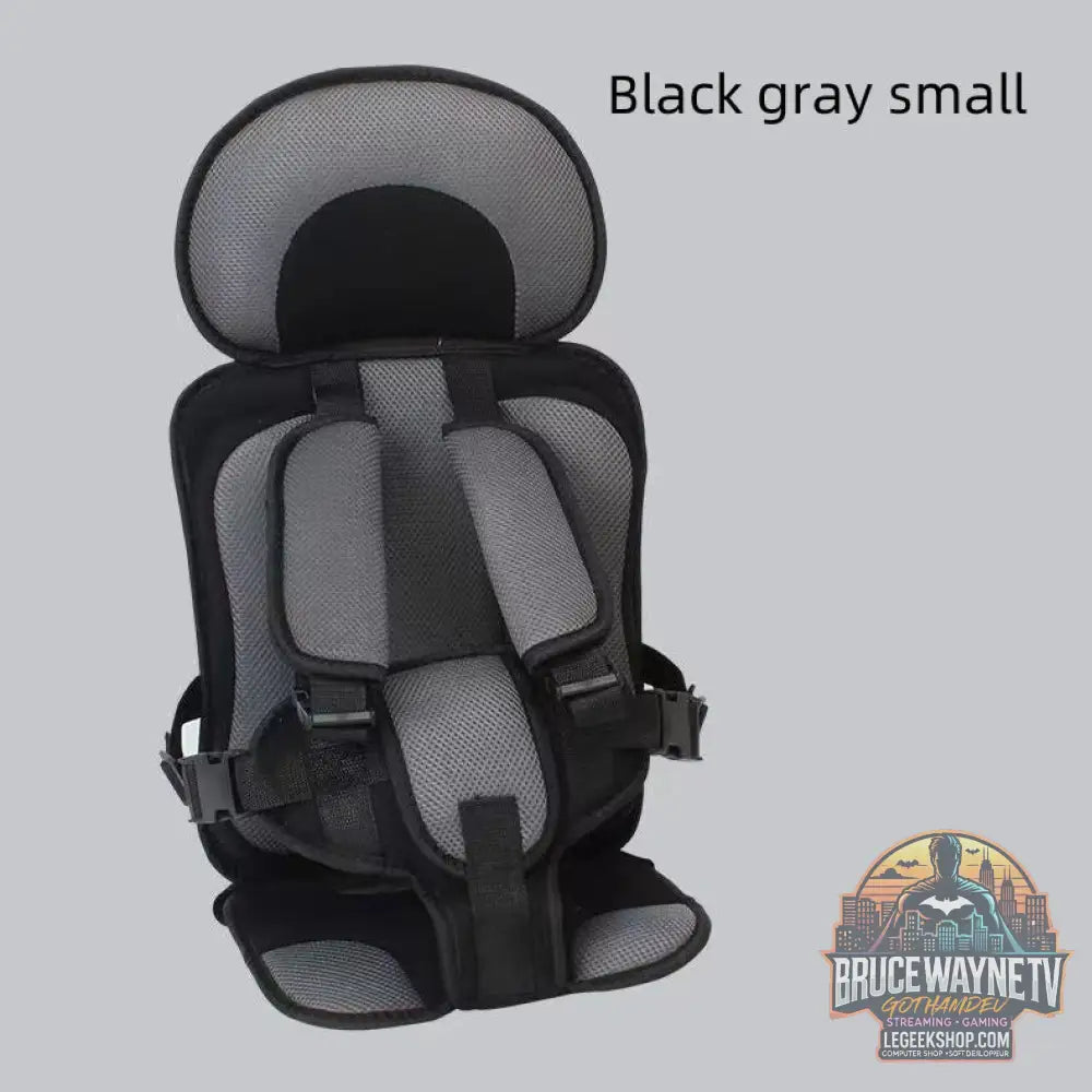 Siège Sécurité Bébé Portable Voiture Poussette Rembourré Confort - Black gray small - siège Bébé
