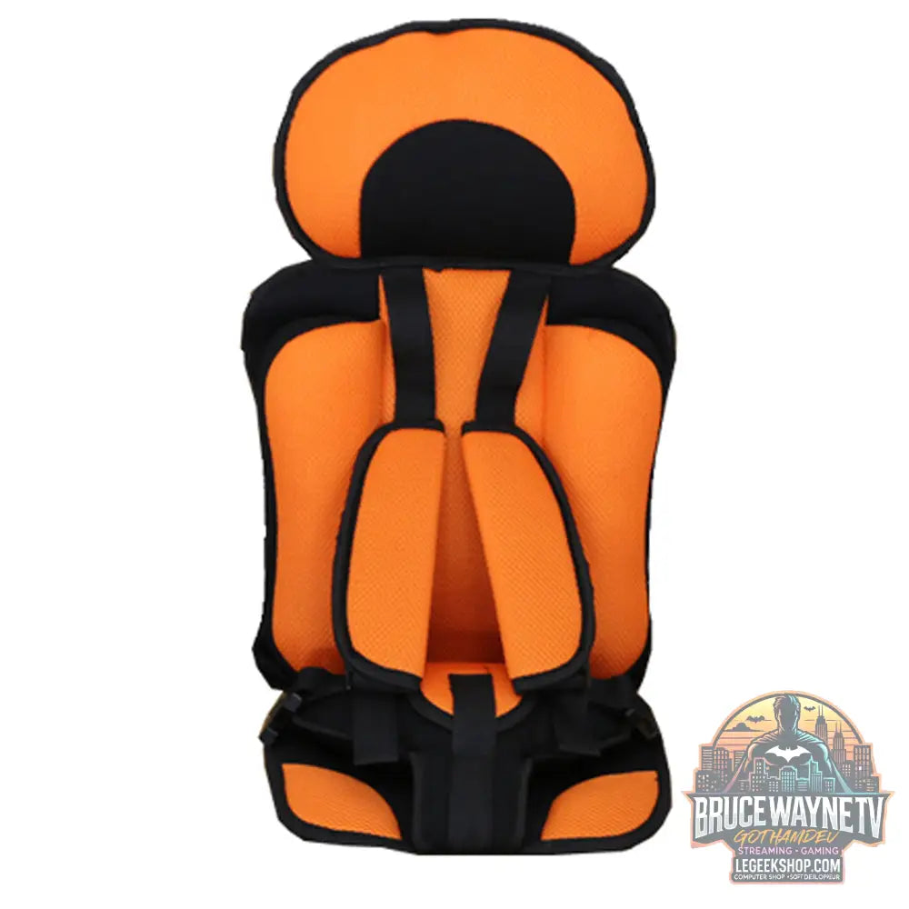 Siège Sécurité Bébé Portable Voiture Poussette Rembourré Confort - Orange - siège Bébé