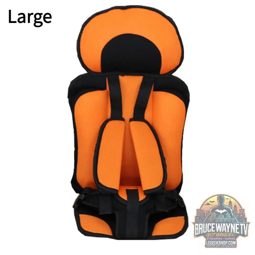 Siège Sécurité Bébé Portable Voiture Poussette Rembourré Confort - Orange large - siège Bébé