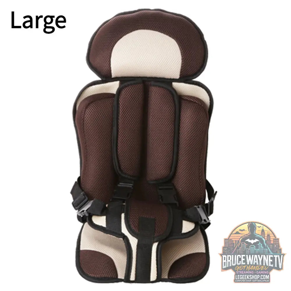 Siège Sécurité Bébé Portable Voiture Poussette Rembourré Confort - Brown large - siège Bébé