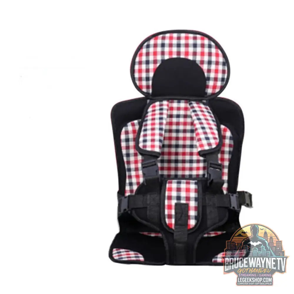 Siège Sécurité Bébé Portable Voiture Poussette Rembourré Confort - Red lattice - siège Bébé