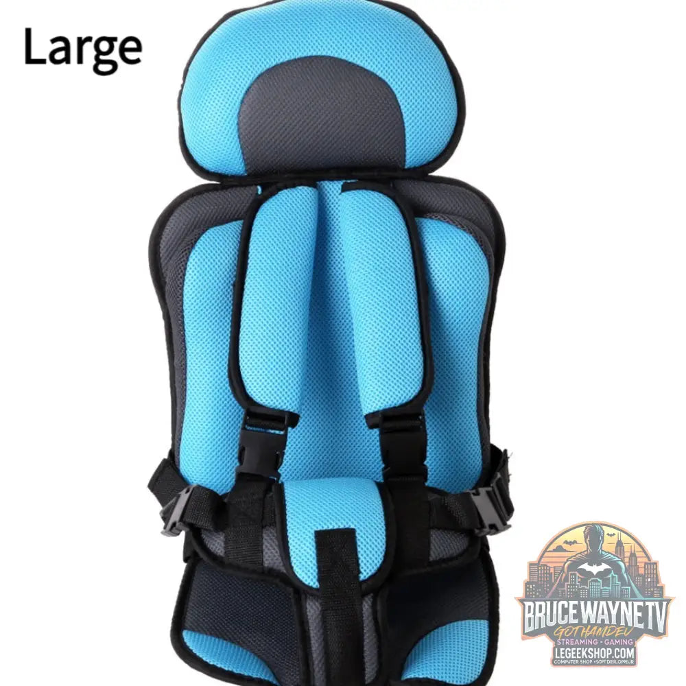 Siège Sécurité Bébé Portable Voiture Poussette Rembourré Confort - Sky Blue large - siège Bébé