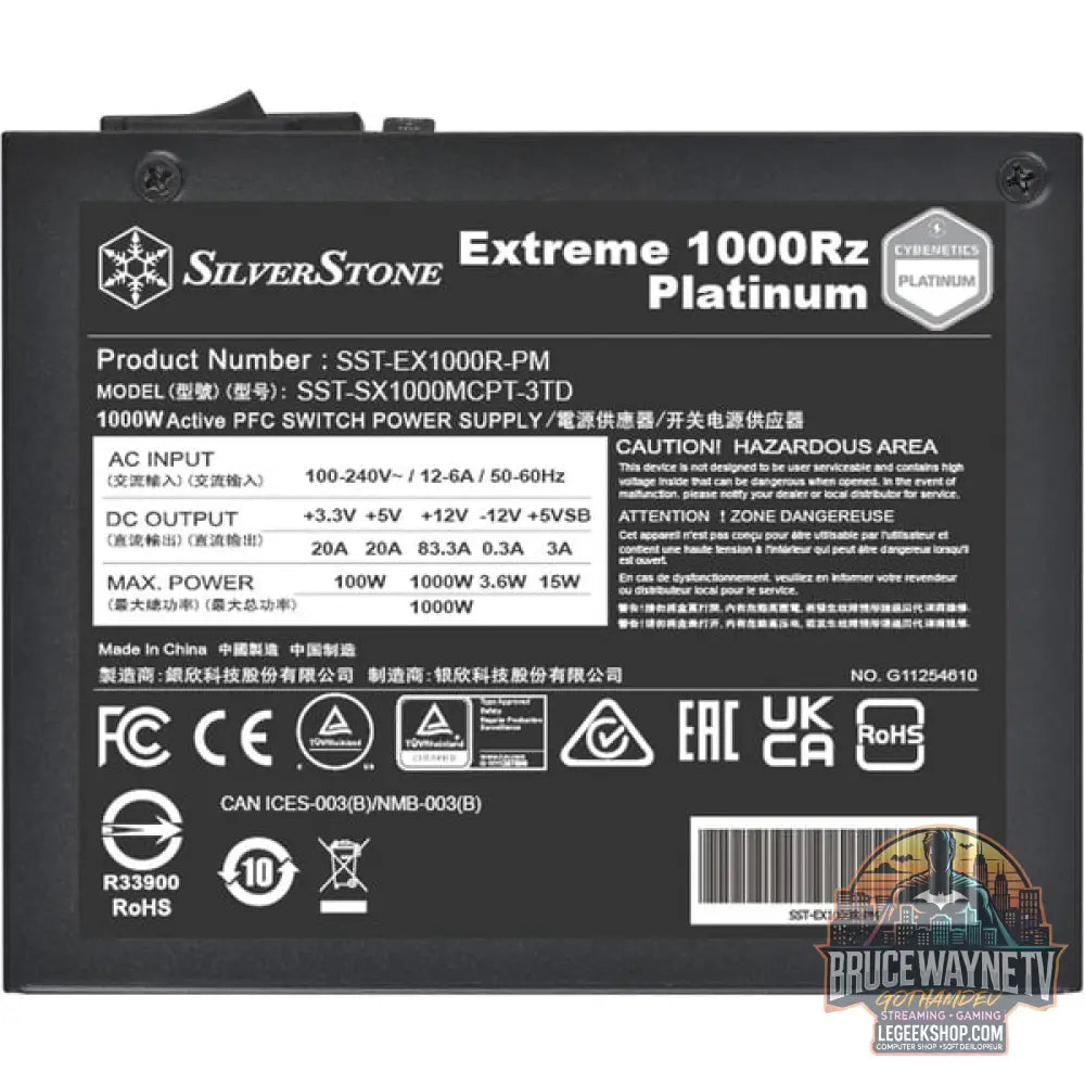 SilverStone Extreme 1000Rz Platinum, alimentation PC - SilverStone - vue 5