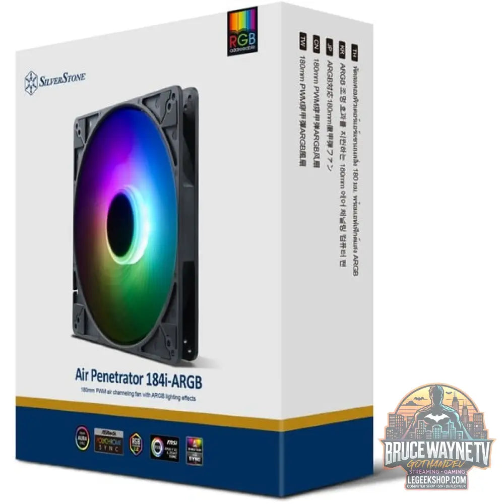SilverStone SST-AP184i-ARGB 180x180x32, Gehäuselüfter - SilverStone - vue 14