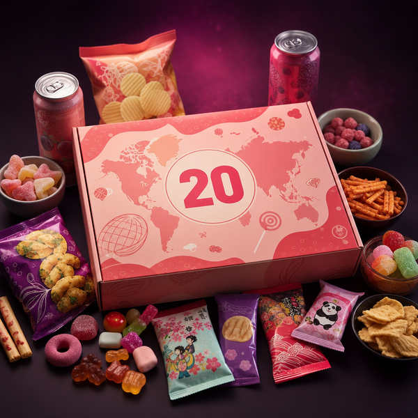 Snack Box Internationale 20 produits — Candy Geekland