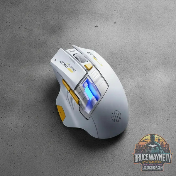 Souris gaming sans fil Inphic A9 Explorer V2 LeGeekShop, ergonomique avec affichage batterie, idéale pour
