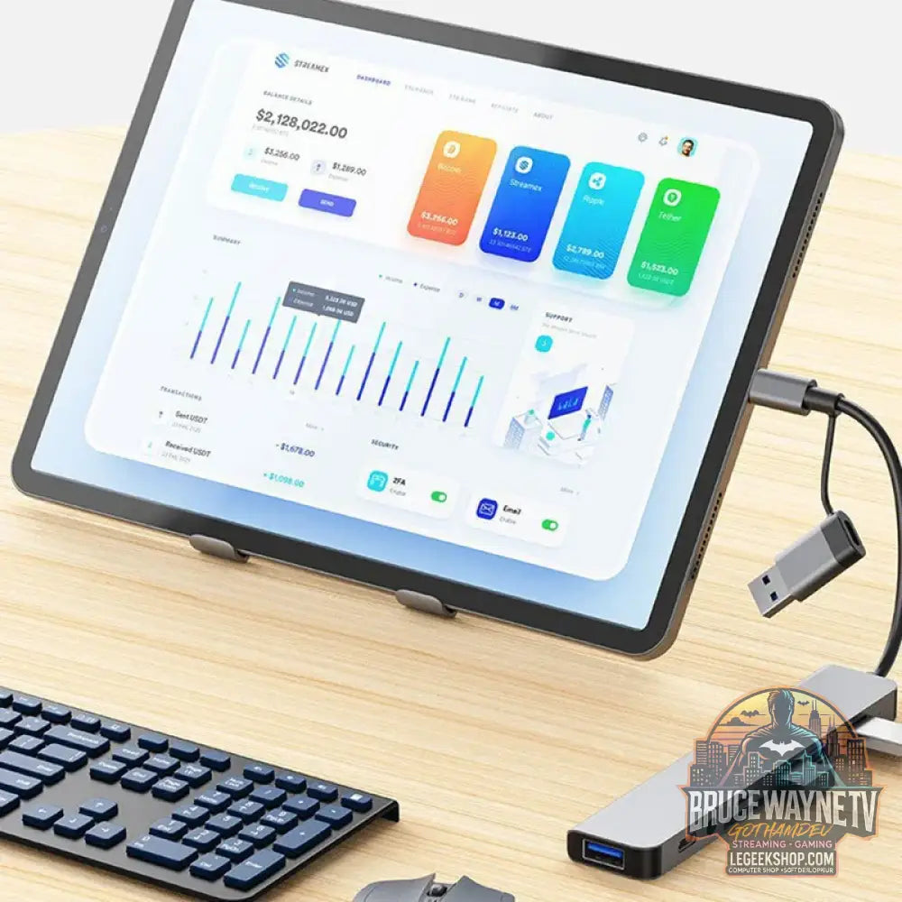 Station d’Accueil HUB USB + Type C 8 en 2 - 8 IN 2 - Hub USB