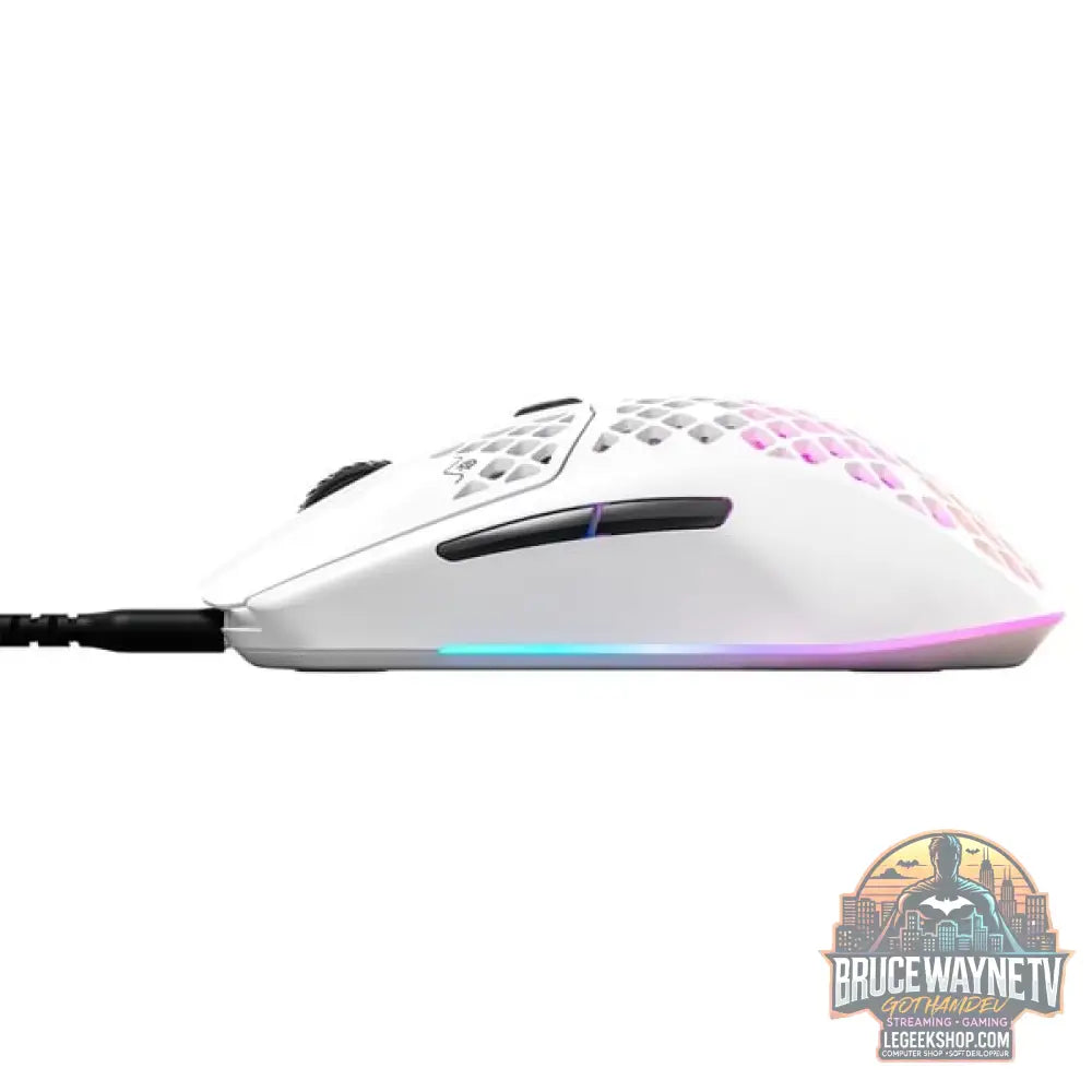 SteelSeries Aerox 3 Snow 2022, souris gaming - vue 5