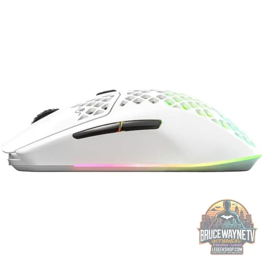 SteelSeries Aerox 3 Wireless Snow 2022, souris gaming - vue 5
