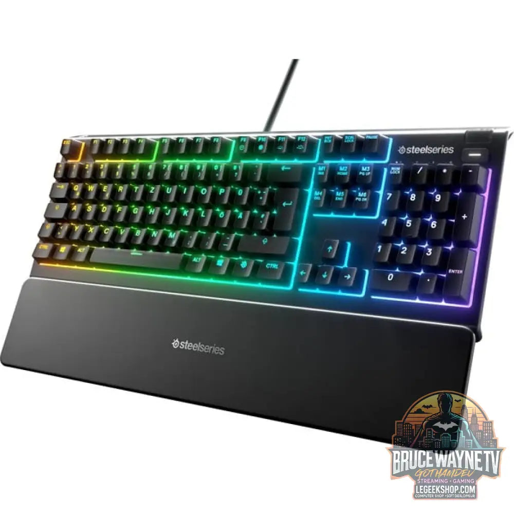 SteelSeries APEX 3, clavier gaming - vue 3
