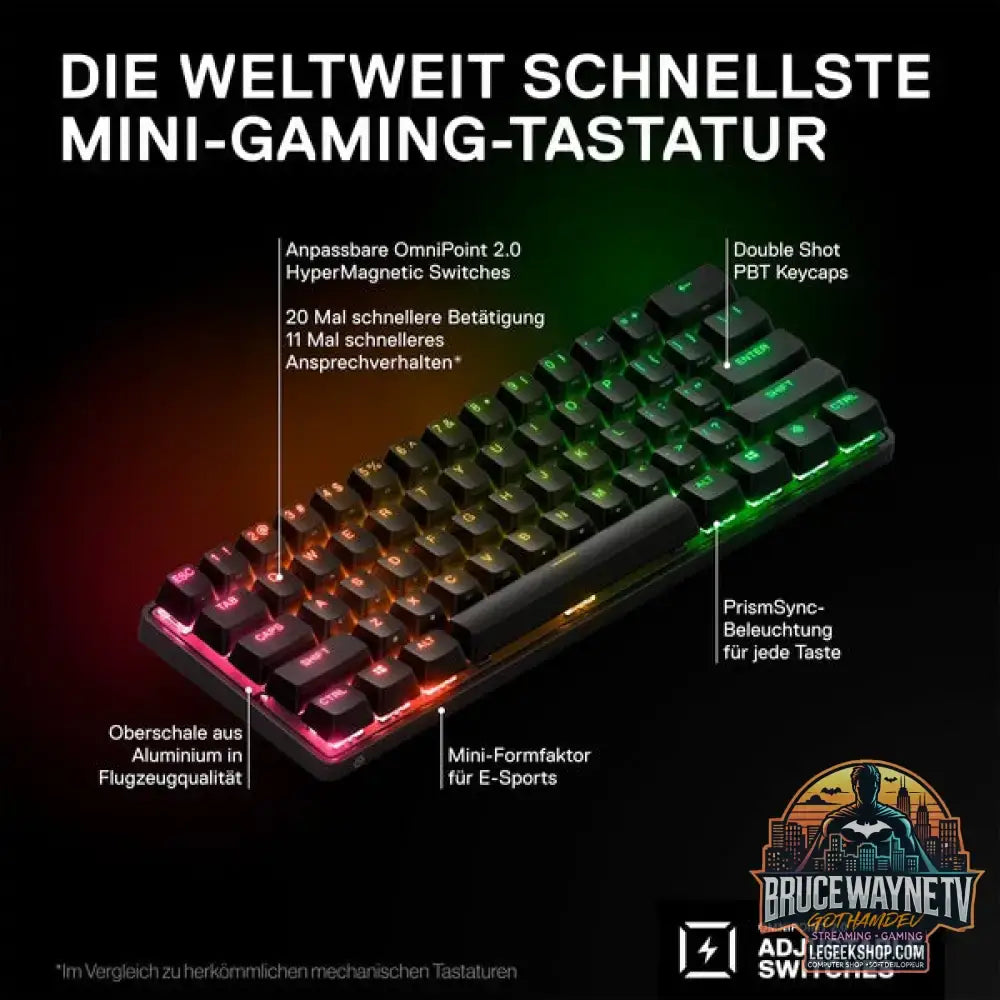 Apex Pro Mini Wireless - SteelSeries - vue 3